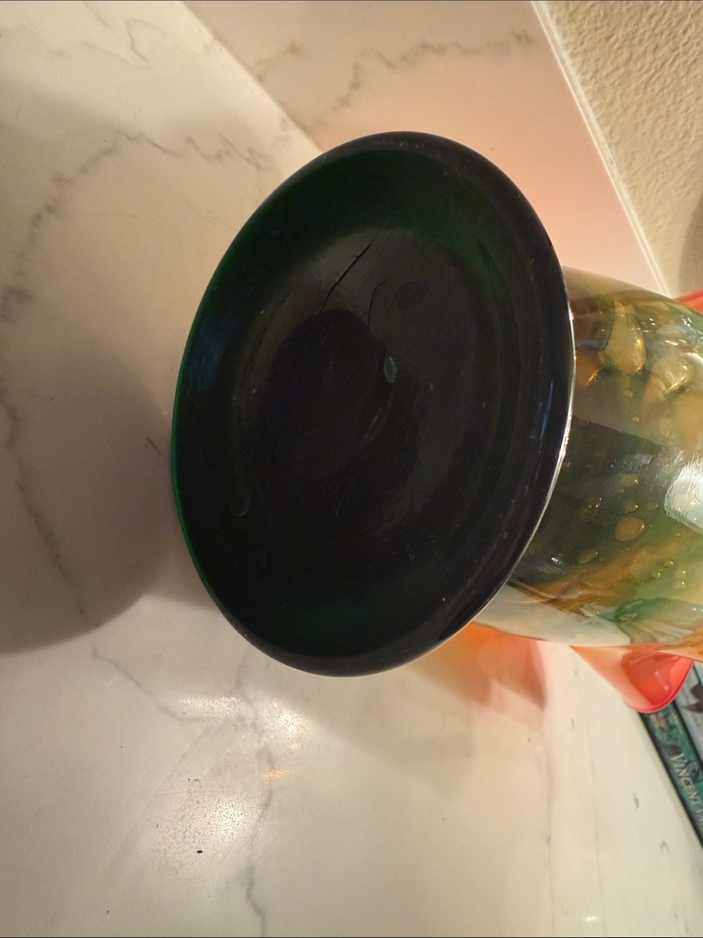 Art Glass Ruffled Vase Large - Picture 6 of 7